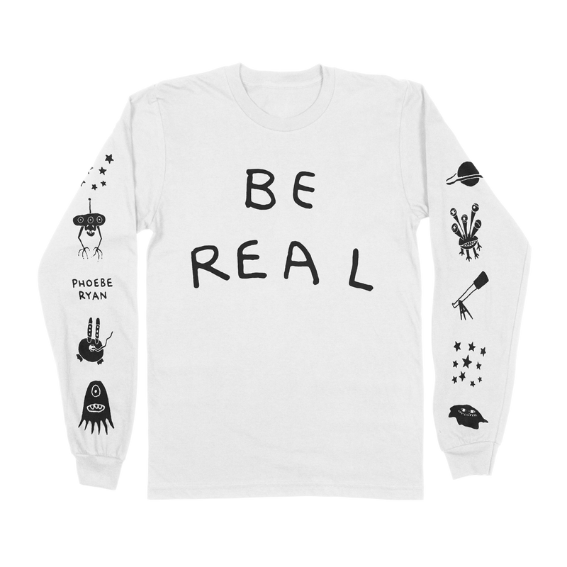 Be Real Long Sleeve Tee (White)