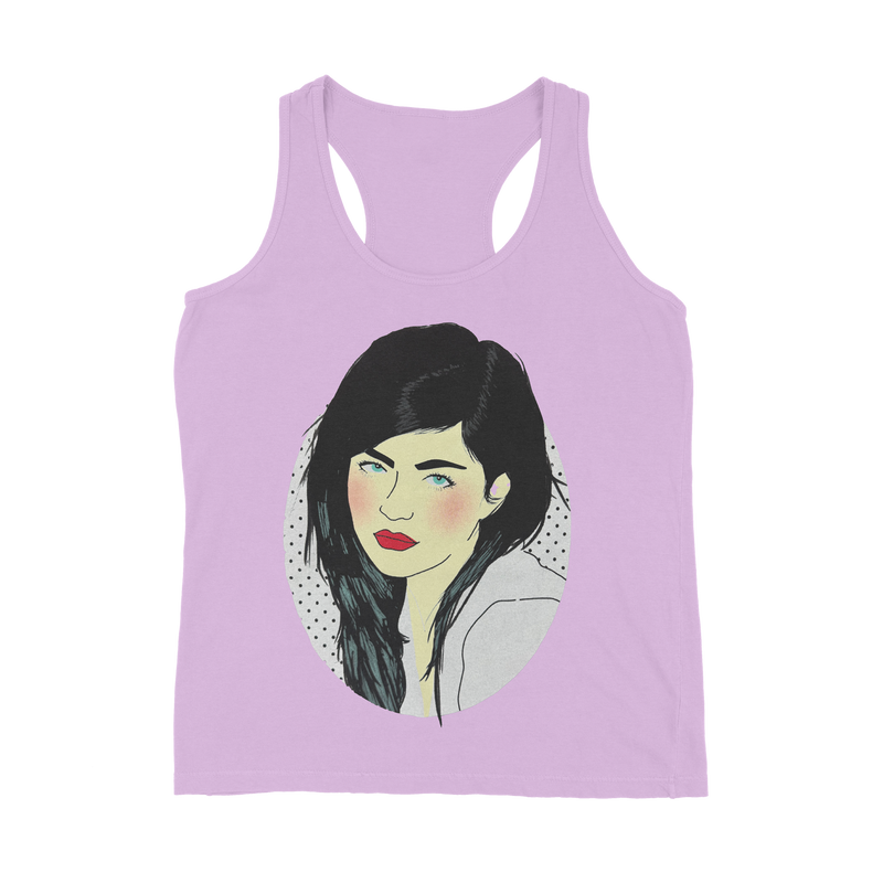Women's Pink Portrait Tank Top